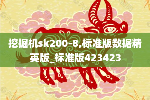 挖掘机sk200-8,标准版数据精英版_标准版423423