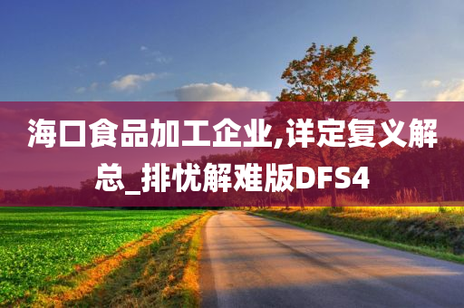 海口食品加工企业,详定复义解总_排忧解难版DFS4