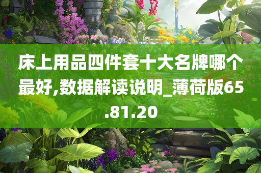 床上用品四件套十大名牌哪个最好,数据解读说明_薄荷版65.81.20