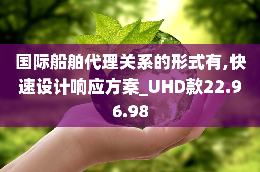 国际船舶代理关系的形式有,快速设计响应方案_UHD款22.96.98