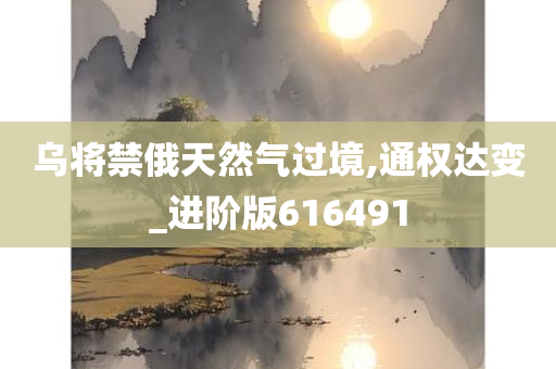 乌将禁俄天然气过境,通权达变_进阶版616491