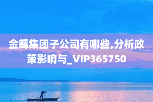 金辉集团子公司有哪些,分析政策影响与_VIP365750