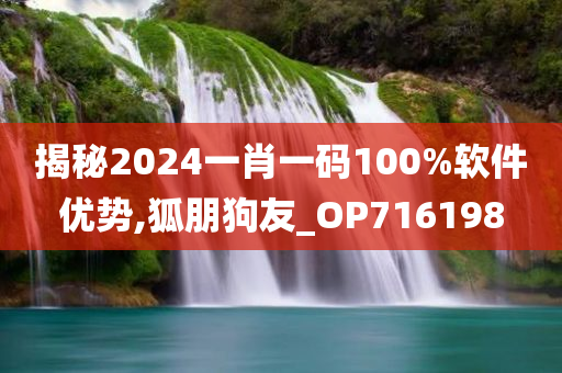 揭秘2024一肖一码100%软件优势,狐朋狗友_OP716198