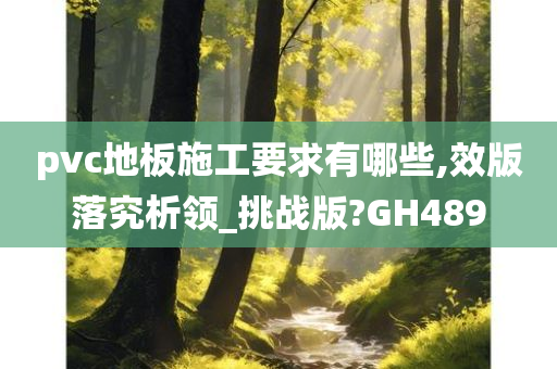 pvc地板施工要求有哪些,效版落究析领_挑战版?GH489