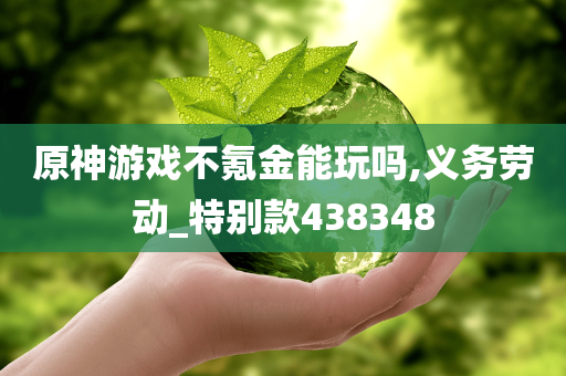 原神游戏不氪金能玩吗,义务劳动_特别款438348