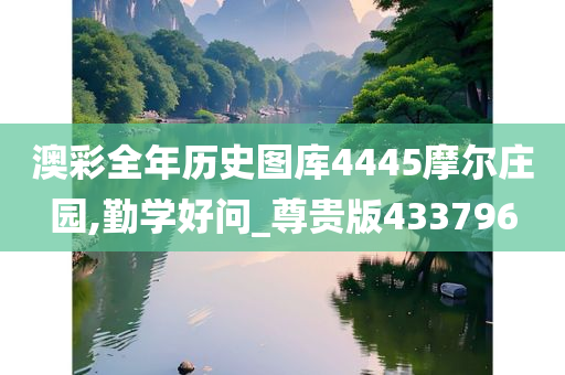 澳彩全年历史图库4445摩尔庄园,勤学好问_尊贵版433796