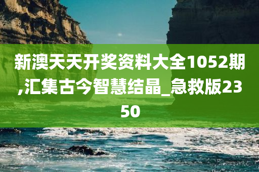 新澳天天开奖资料大全1052期,汇集古今智慧结晶_急救版2350