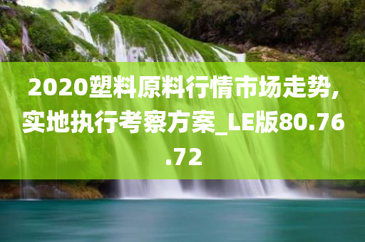 2020塑料原料行情市场走势,实地执行考察方案_LE版80.76.72