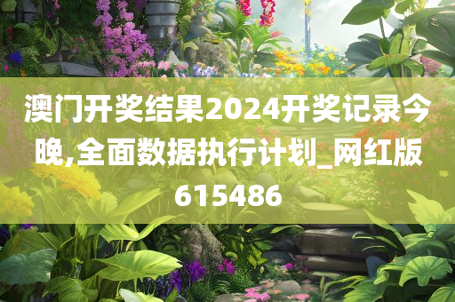 澳门开奖结果2024开奖记录今晚,全面数据执行计划_网红版615486