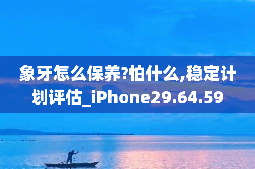 象牙怎么保养?怕什么,稳定计划评估_iPhone29.64.59