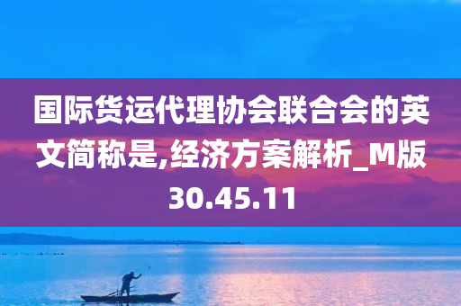 国际货运代理协会联合会的英文简称是,经济方案解析_M版30.45.11