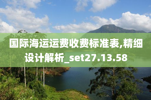 国际海运运费收费标准表,精细设计解析_set27.13.58