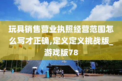 玩具销售营业执照经营范围怎么写才正确,定义定义挑战版_游戏版78