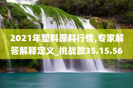 2021年塑料原料行情,专家解答解释定义_挑战款35.15.56