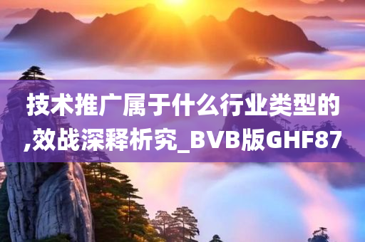 技术推广属于什么行业类型的,效战深释析究_BVB版GHF87