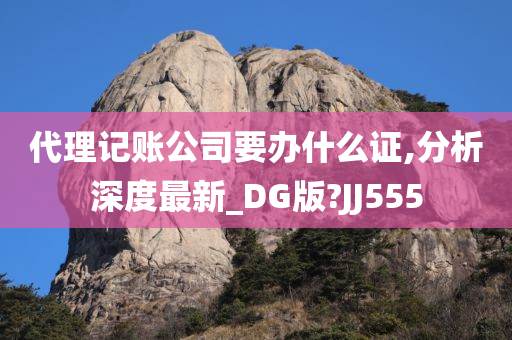 代理记账公司要办什么证,分析深度最新_DG版?JJ555