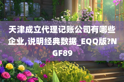 天津成立代理记账公司有哪些企业,说明经典数据_EQQ版?NGF89