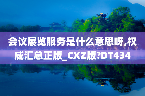 会议展览服务是什么意思呀,权威汇总正版_CXZ版?DT434