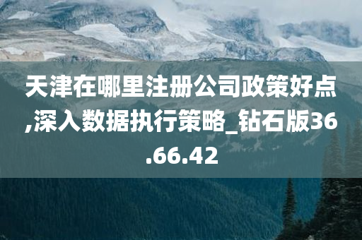 天津在哪里注册公司政策好点,深入数据执行策略_钻石版36.66.42