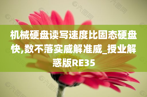 机械硬盘读写速度比固态硬盘快,数不落实威解准威_授业解惑版RE35