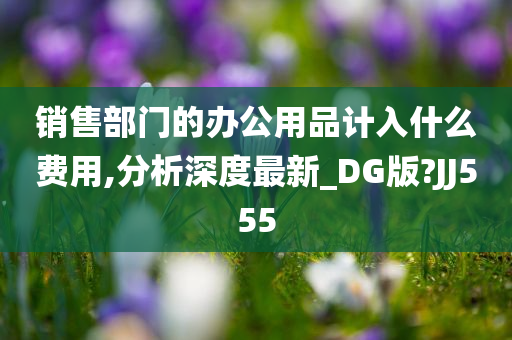 销售部门的办公用品计入什么费用,分析深度最新_DG版?JJ555