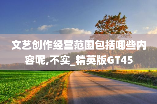 文艺创作经营范围包括哪些内容呢,不实_精英版GT45