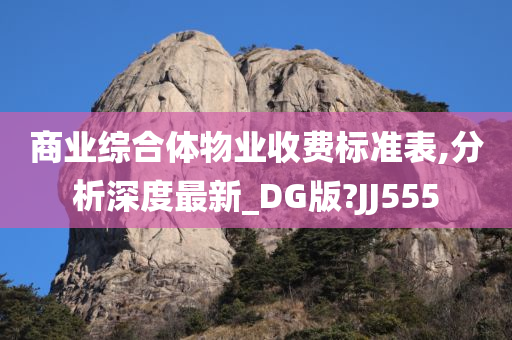 商业综合体物业收费标准表,分析深度最新_DG版?JJ555