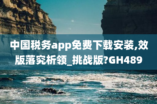 中国税务app免费下载安装,效版落究析领_挑战版?GH489