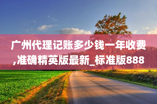 广州代理记账多少钱一年收费,准确精英版最新_标准版888