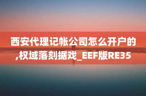 西安代理记帐公司怎么开户的,权域落刻据戏_EEF版RE35