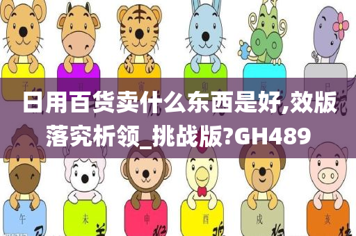 日用百货卖什么东西是好,效版落究析领_挑战版?GH489