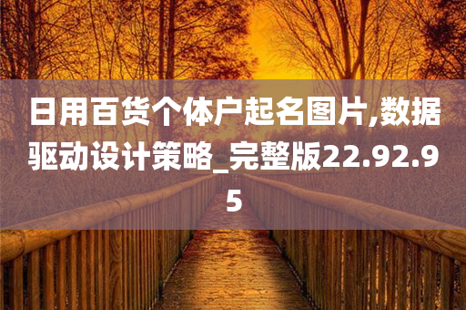 日用百货个体户起名图片,数据驱动设计策略_完整版22.92.95