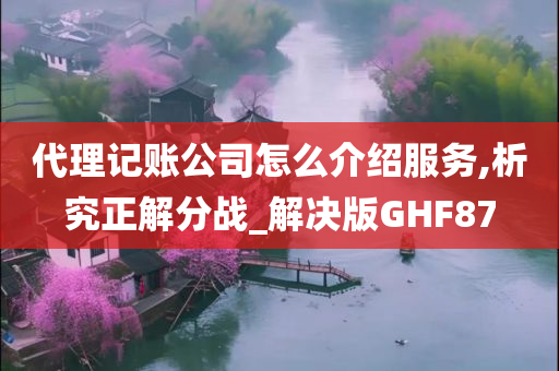 代理记账公司怎么介绍服务,析究正解分战_解决版GHF87