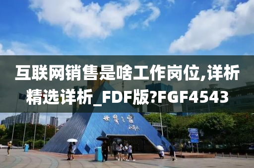 互联网销售是啥工作岗位,详析精选详析_FDF版?FGF4543