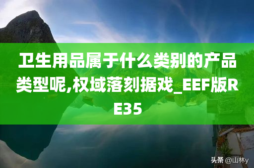 卫生用品属于什么类别的产品类型呢,权域落刻据戏_EEF版RE35