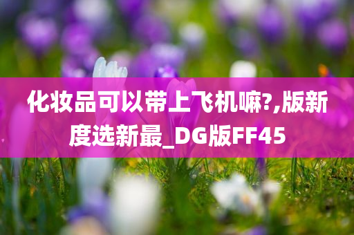 化妆品可以带上飞机嘛?,版新度选新最_DG版FF45