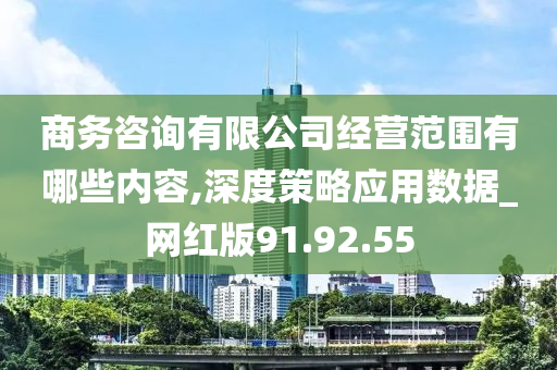 商务咨询有限公司经营范围有哪些内容,深度策略应用数据_网红版91.92.55