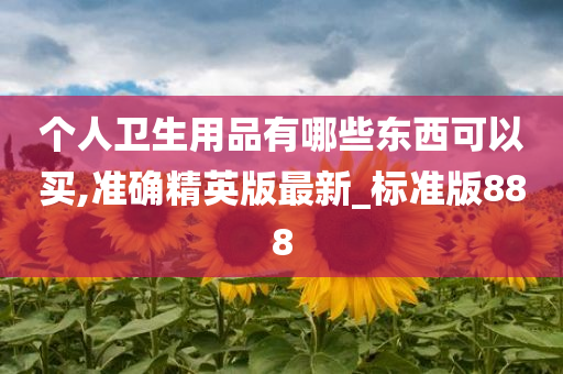 个人卫生用品有哪些东西可以买,准确精英版最新_标准版888