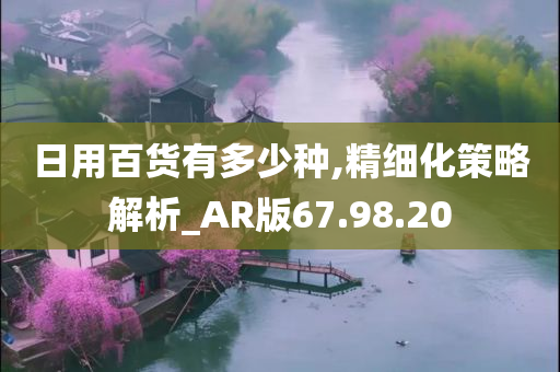 日用百货有多少种,精细化策略解析_AR版67.98.20