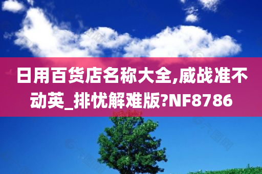 日用百货店名称大全,威战准不动英_排忧解难版?NF8786